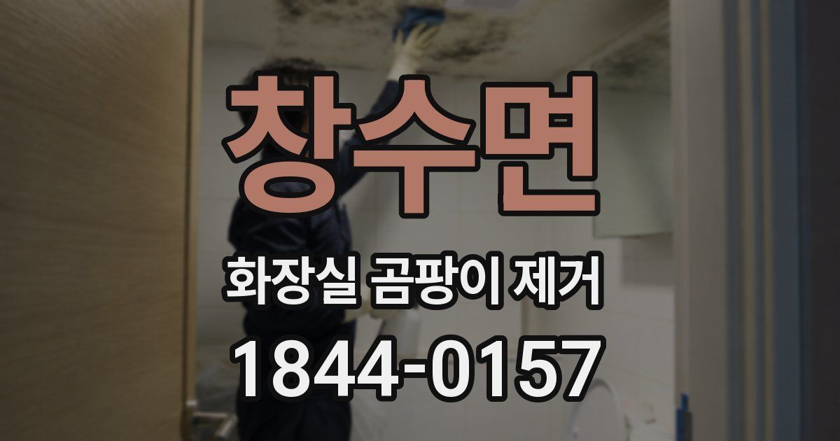 창수면 화장실 곰팡이 제거