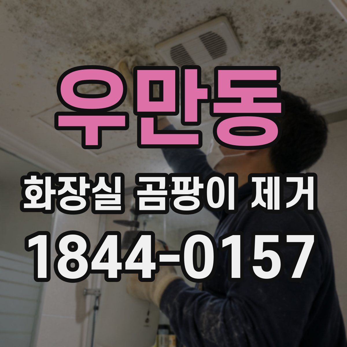 우만동 화장실 곰팡이 제거