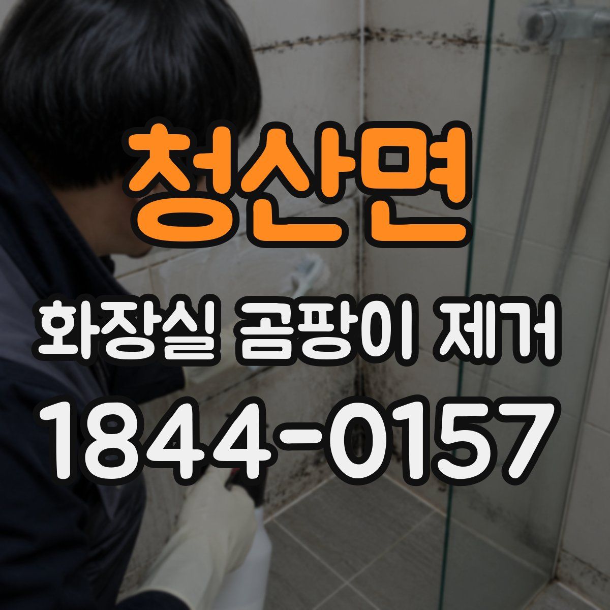 청산면 화장실 곰팡이 제거