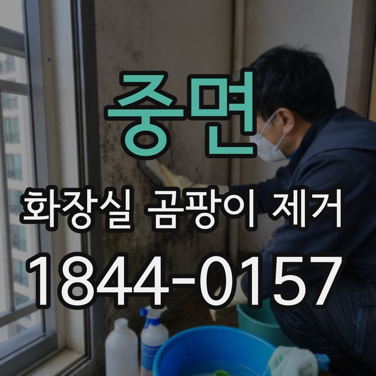 중면 화장실 곰팡이 제거