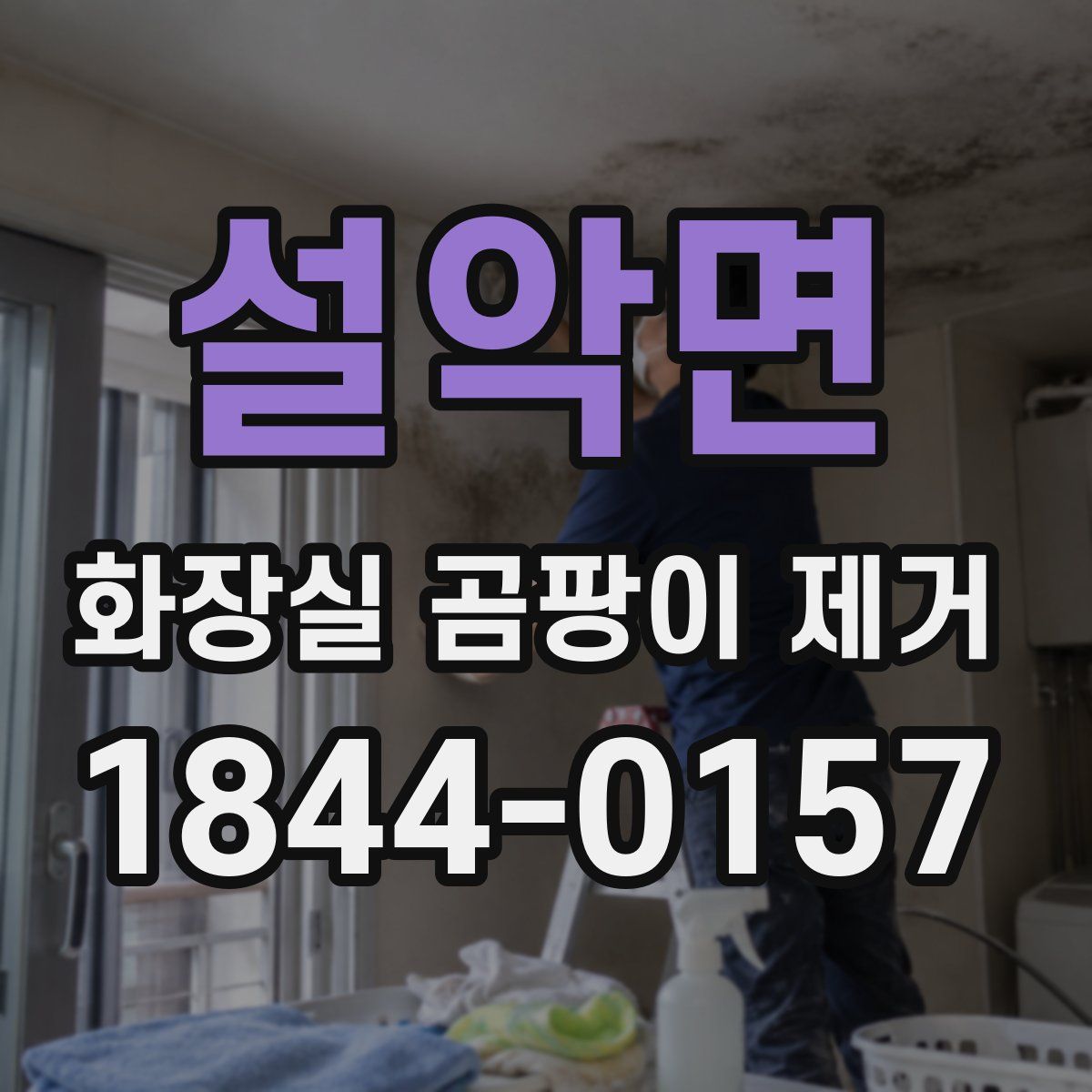 설악면 화장실 곰팡이 제거