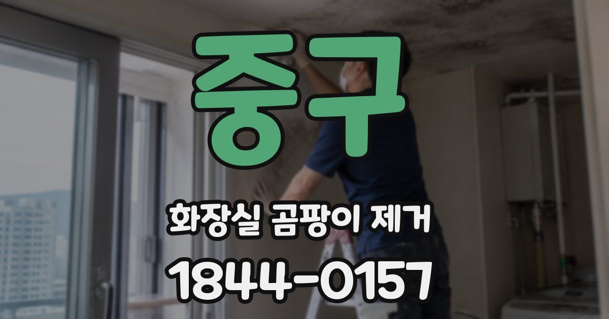 중구 화장실 곰팡이 제거