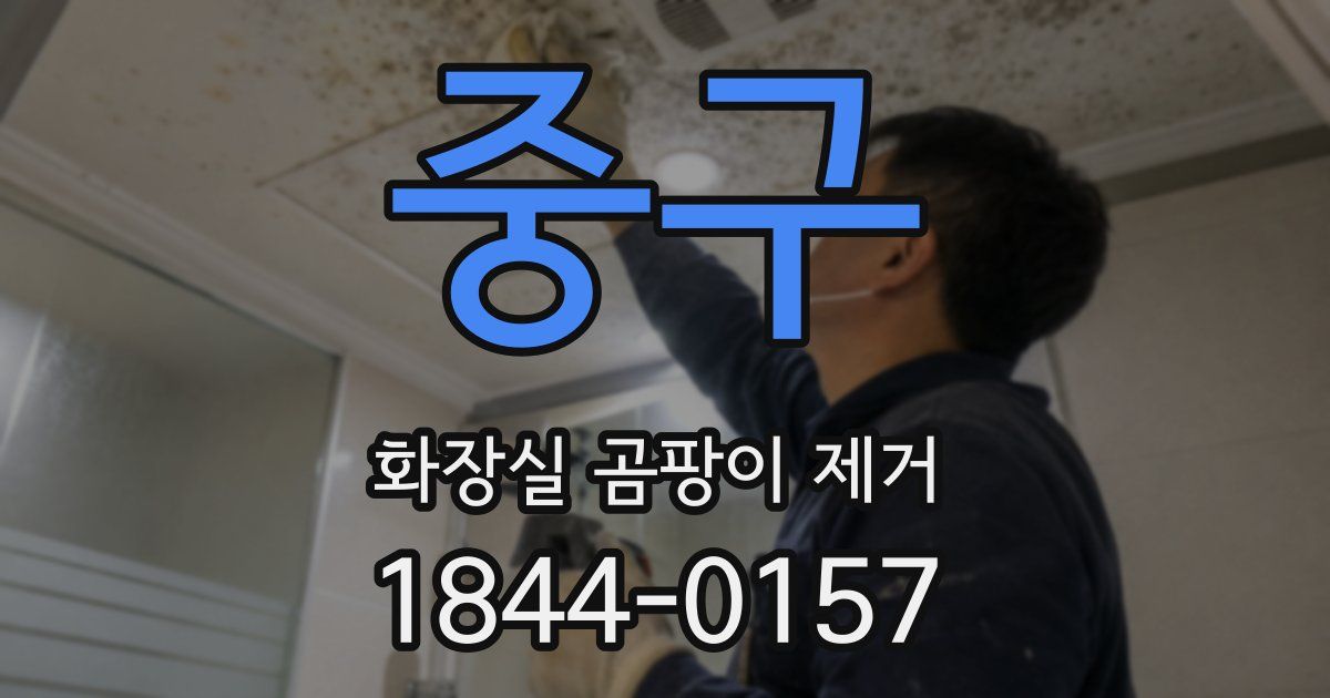 중구 화장실 곰팡이 제거