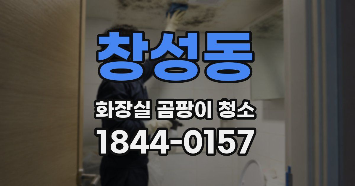 창성동 화장실 곰팡이 청소