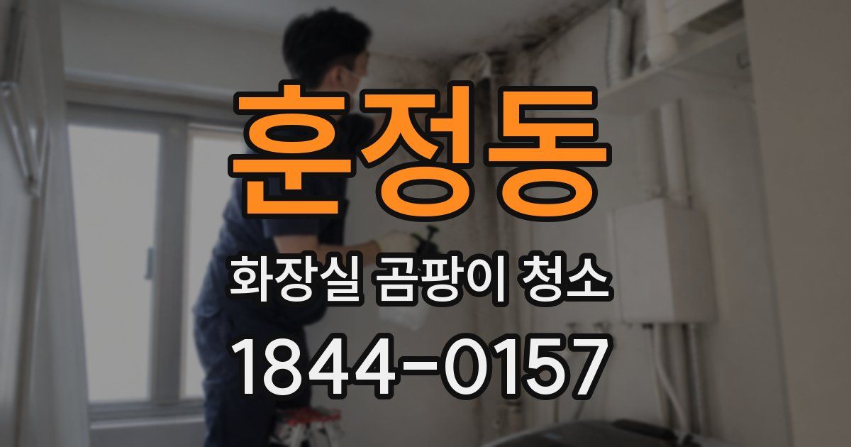 훈정동 화장실 곰팡이 청소
