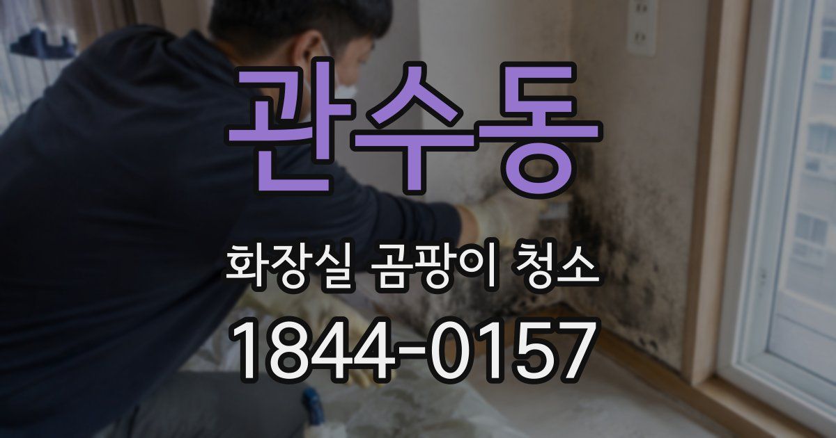 관수동 화장실 곰팡이 청소