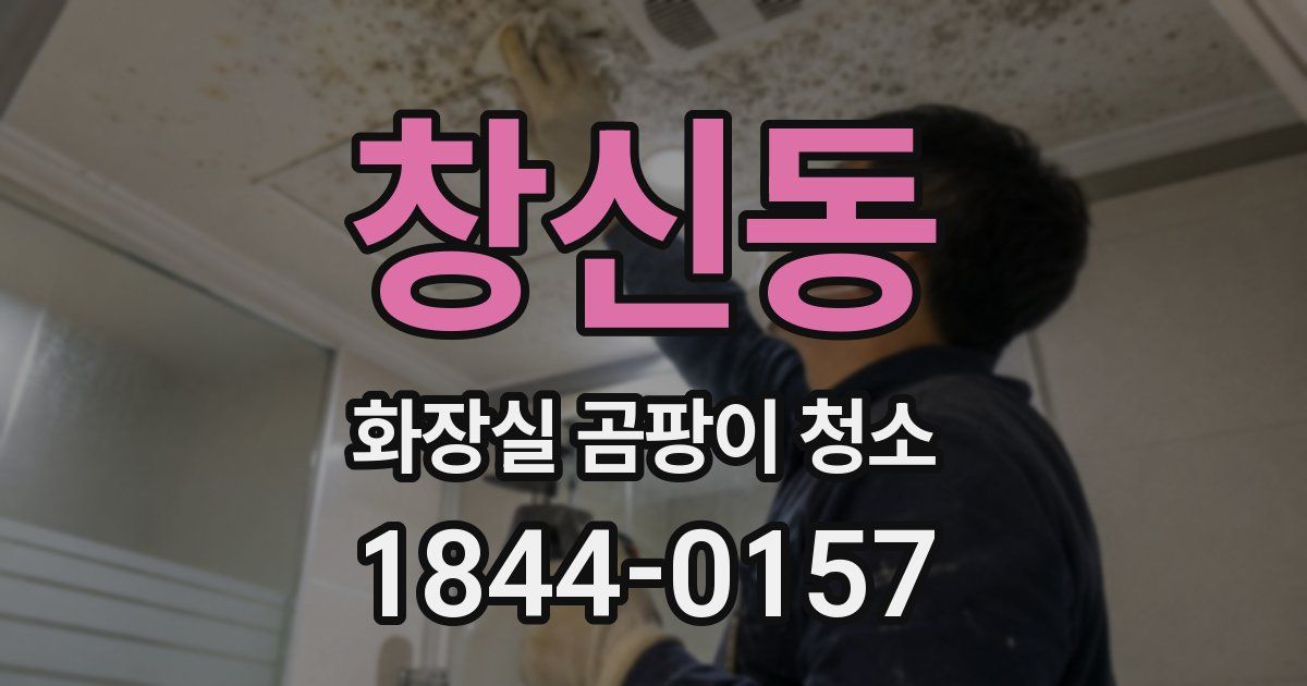 창신동 화장실 곰팡이 청소