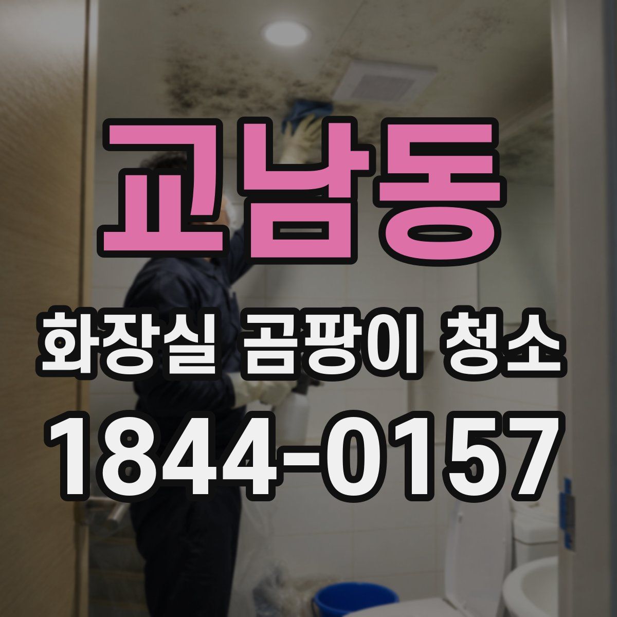 교남동 화장실 곰팡이 청소