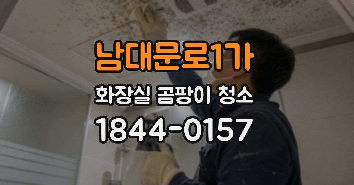 남대문로1가 화장실 곰팡이 청소