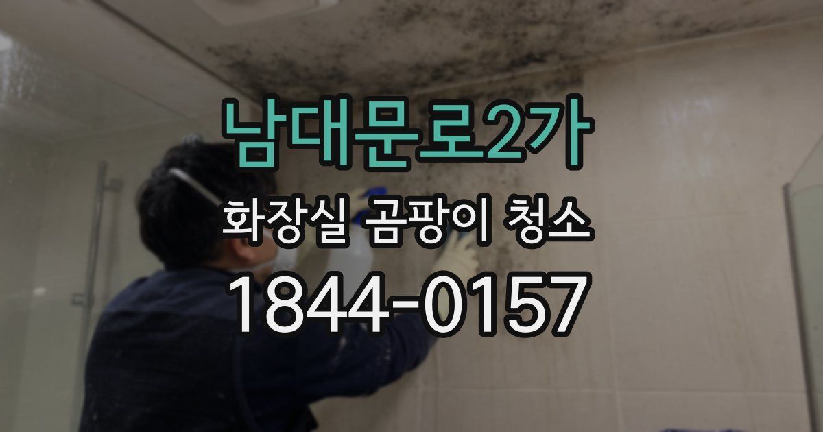 남대문로2가 화장실 곰팡이 청소