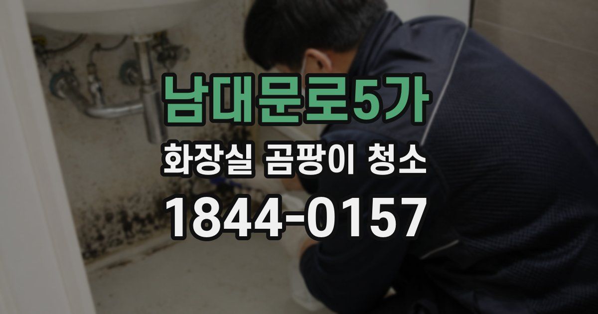 남대문로5가 화장실 곰팡이 청소