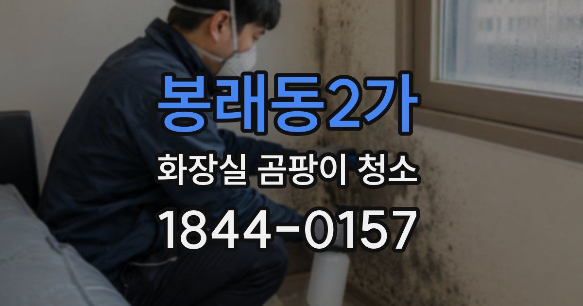 봉래동2가 화장실 곰팡이 청소