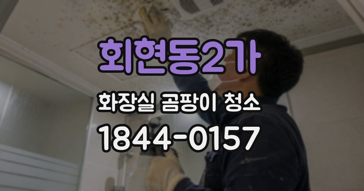 회현동2가 화장실 곰팡이 청소