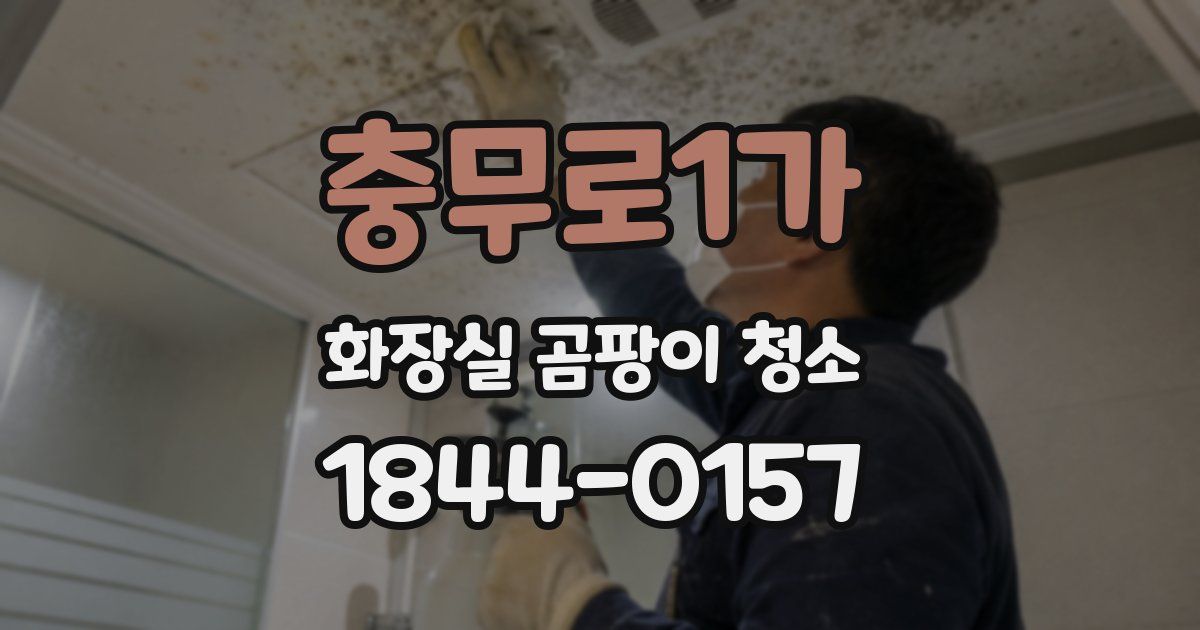 충무로1가 화장실 곰팡이 청소