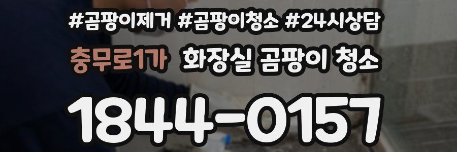 충무로1가 화장실 곰팡이 청소