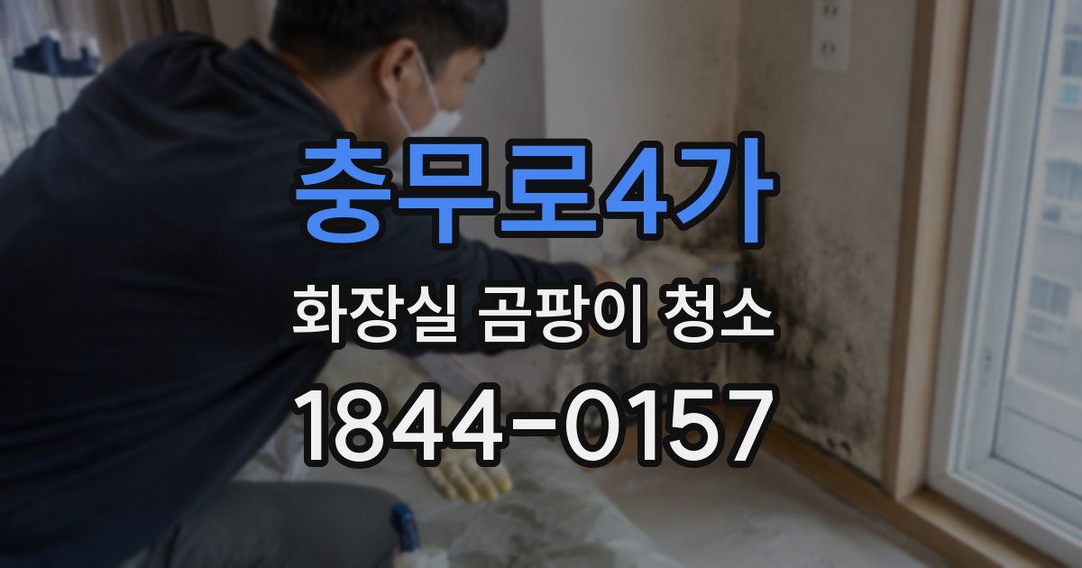 충무로4가 화장실 곰팡이 청소