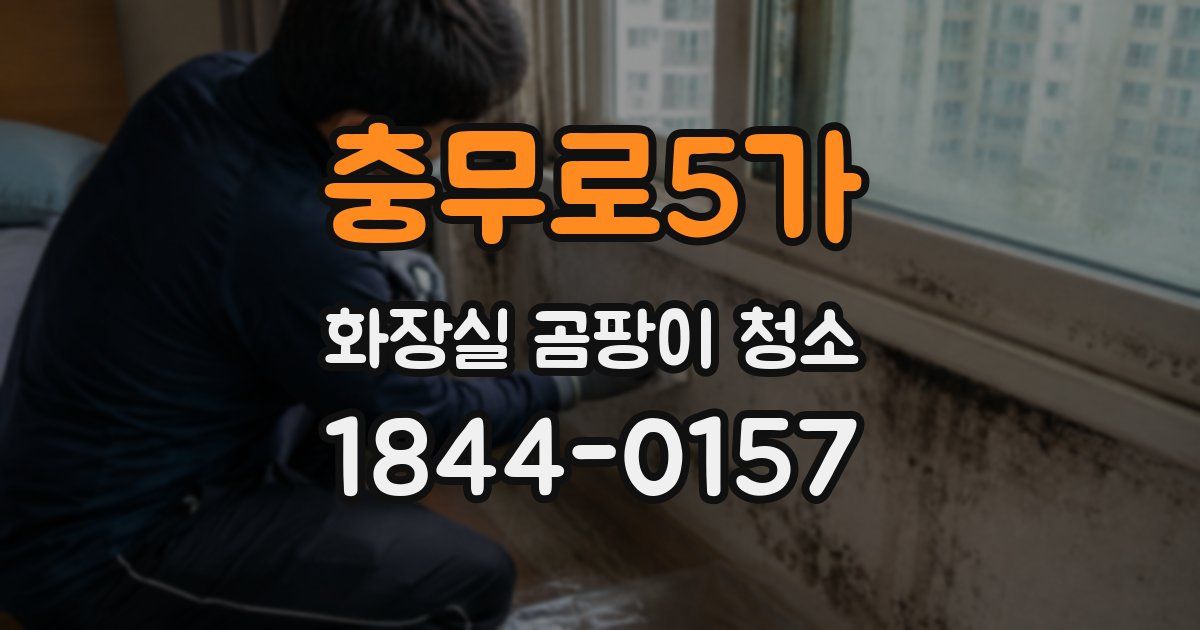 충무로5가 화장실 곰팡이 청소