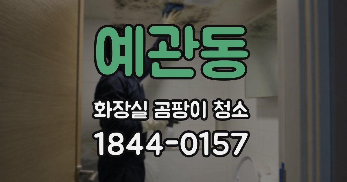 예관동 화장실 곰팡이 청소