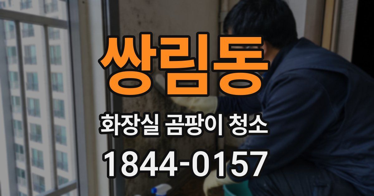 쌍림동 화장실 곰팡이 청소