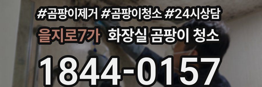 을지로7가 화장실 곰팡이 청소