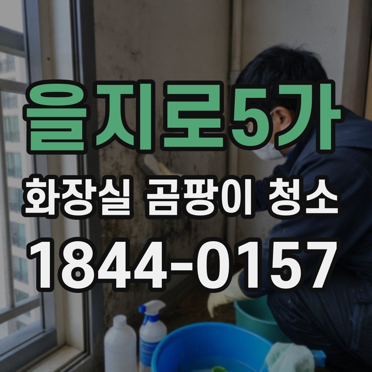 을지로5가 화장실 곰팡이 청소