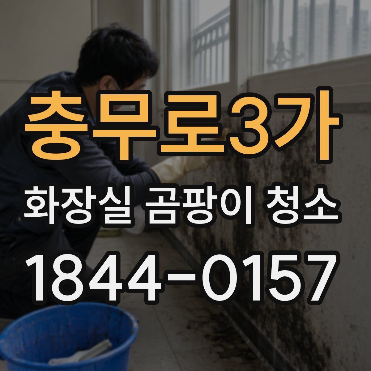 충무로3가 화장실 곰팡이 청소