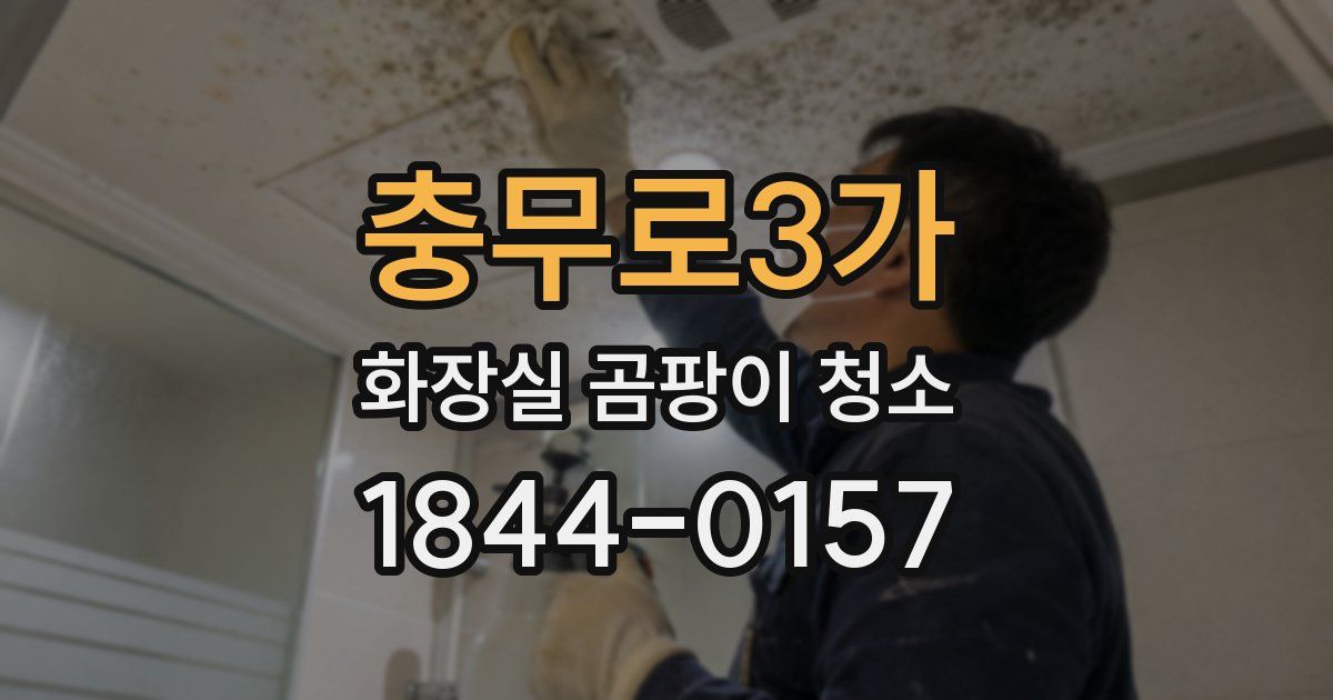 충무로3가 화장실 곰팡이 청소