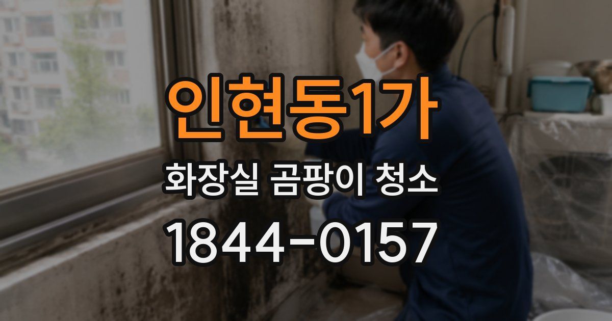 인현동1가 화장실 곰팡이 청소