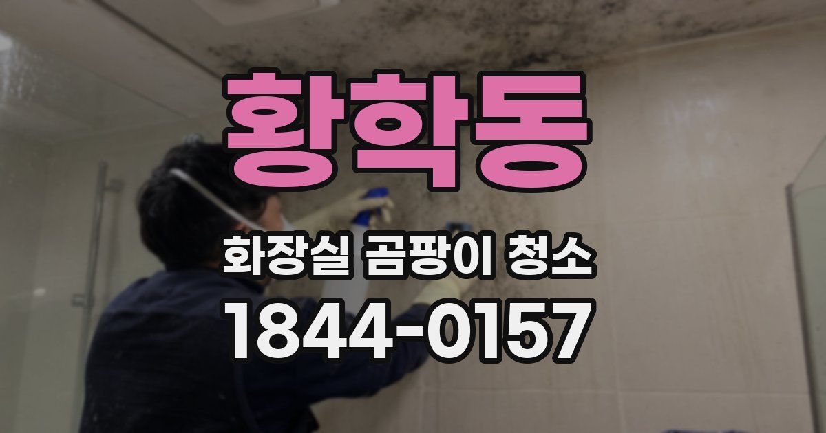 황학동 화장실 곰팡이 청소