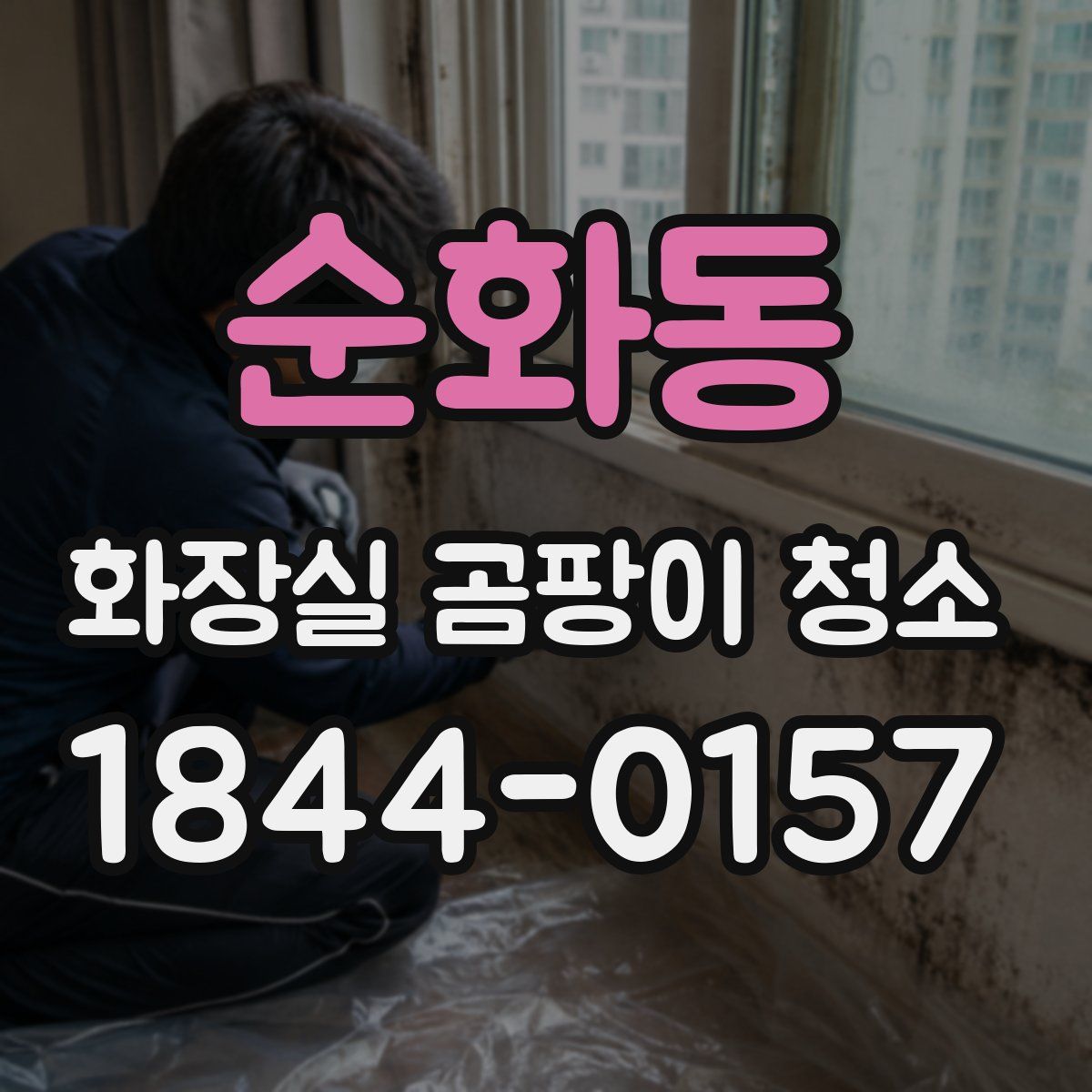 순화동 화장실 곰팡이 청소
