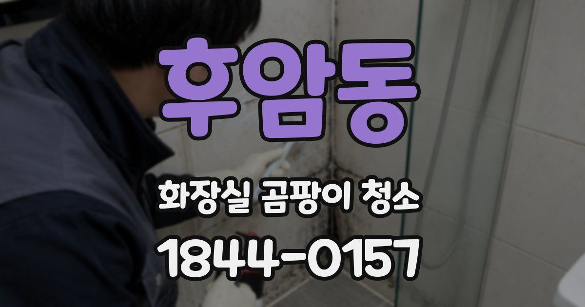 후암동 화장실 곰팡이 청소
