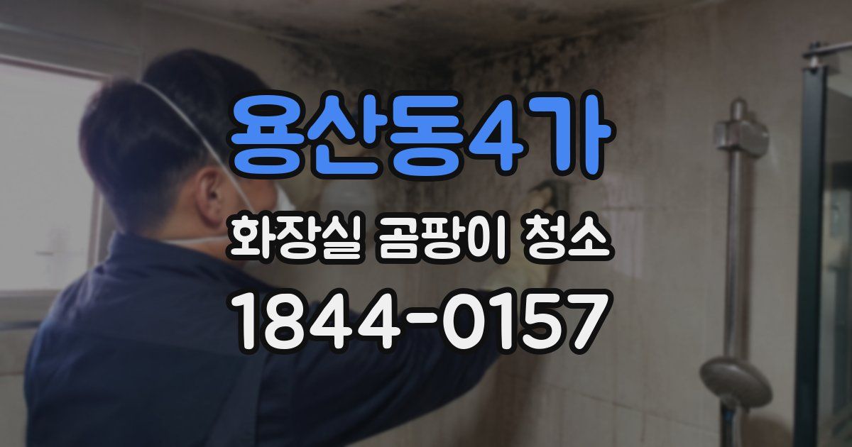 용산동4가 화장실 곰팡이 청소