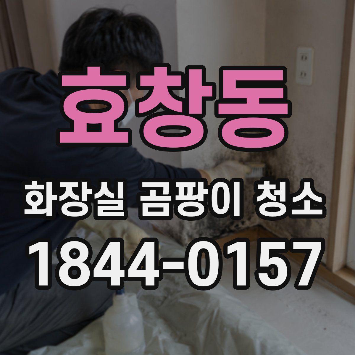효창동 화장실 곰팡이 청소