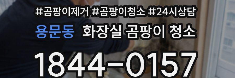 용문동 화장실 곰팡이 청소
