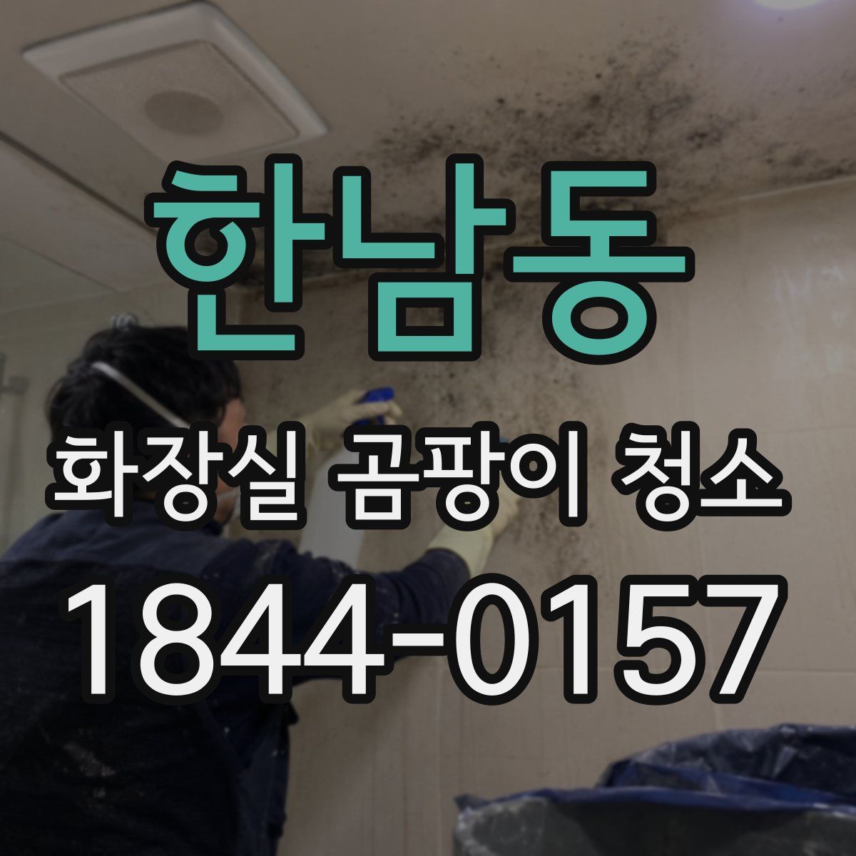 한남동 화장실 곰팡이 청소