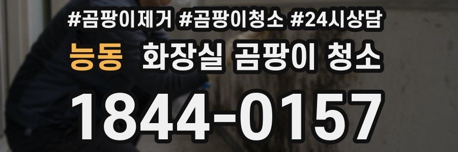 능동 화장실 곰팡이 청소