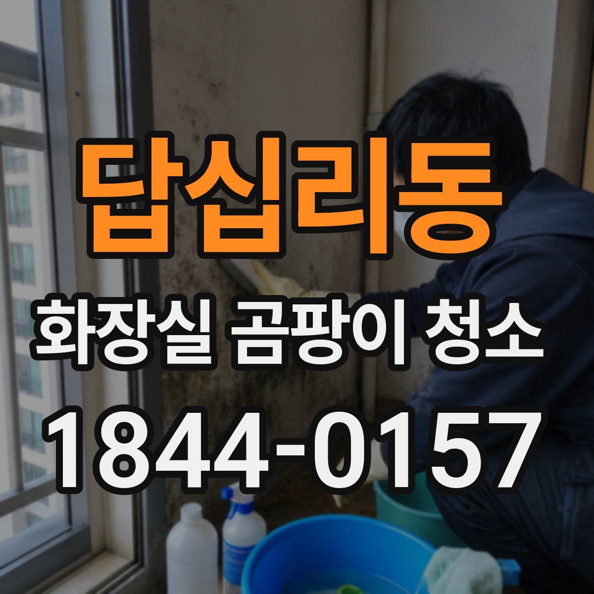 답십리동 화장실 곰팡이 청소