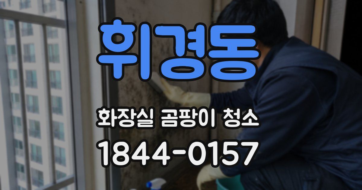 휘경동 화장실 곰팡이 청소