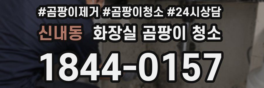 신내동 화장실 곰팡이 청소