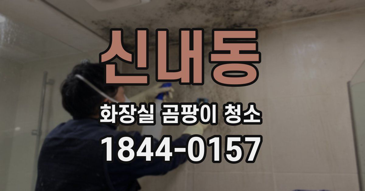 신내동 화장실 곰팡이 청소