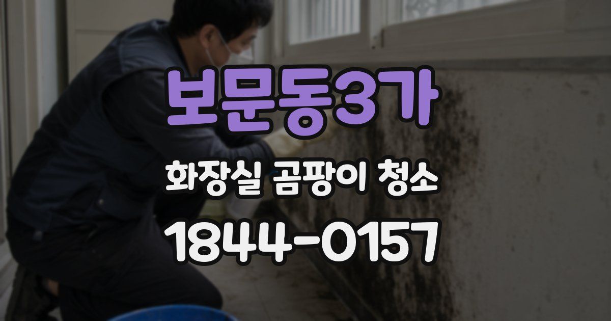 보문동3가 화장실 곰팡이 청소