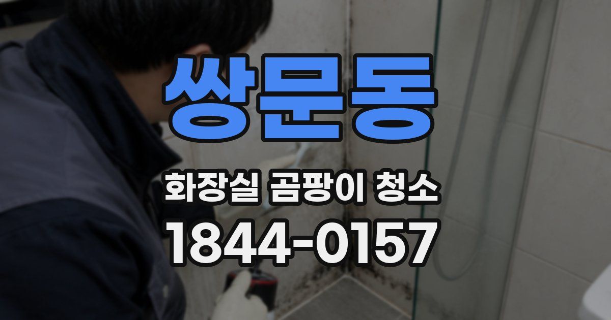 쌍문동 화장실 곰팡이 청소