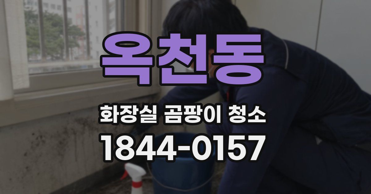옥천동 화장실 곰팡이 청소
