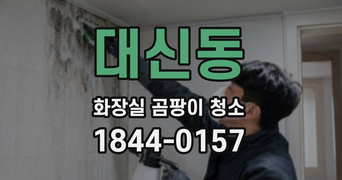대신동 화장실 곰팡이 청소