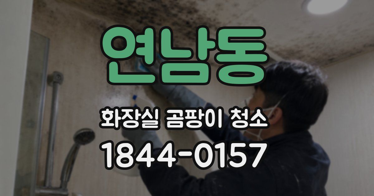 연남동 화장실 곰팡이 청소
