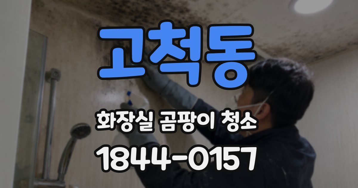 고척동 화장실 곰팡이 청소