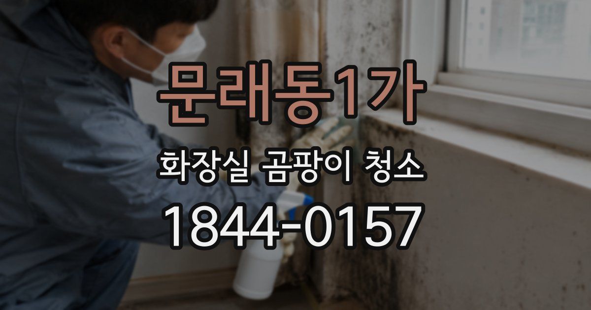문래동1가 화장실 곰팡이 청소
