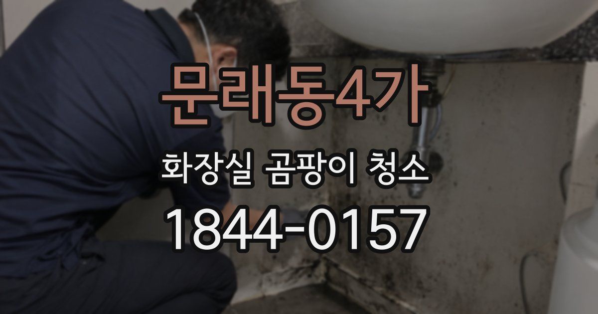 문래동4가 화장실 곰팡이 청소