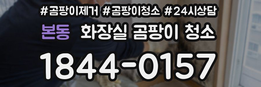 본동 화장실 곰팡이 청소