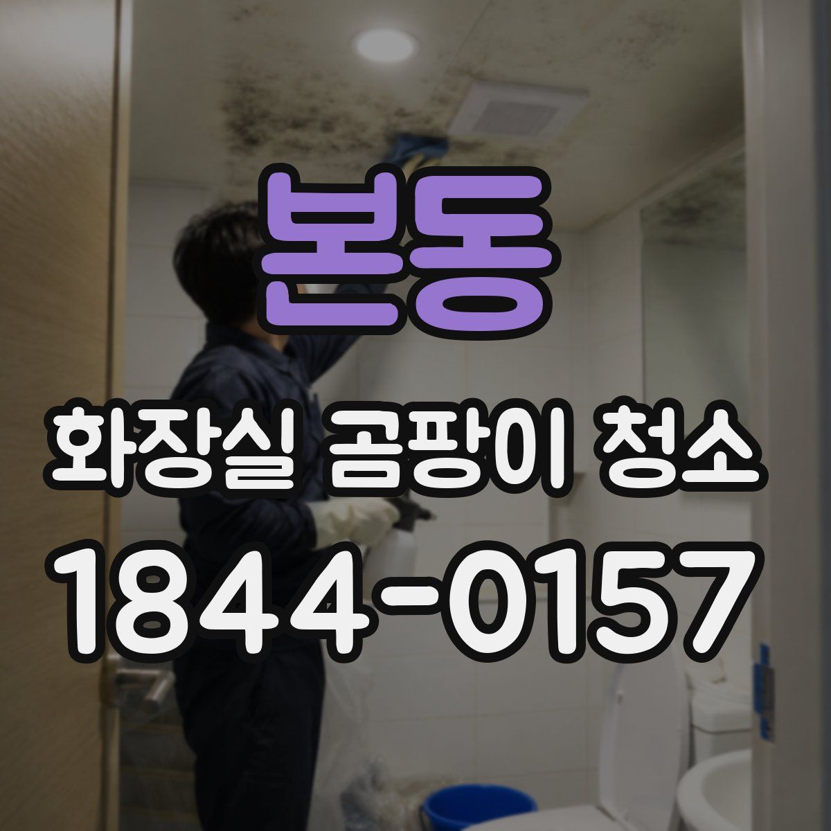 본동 화장실 곰팡이 청소
